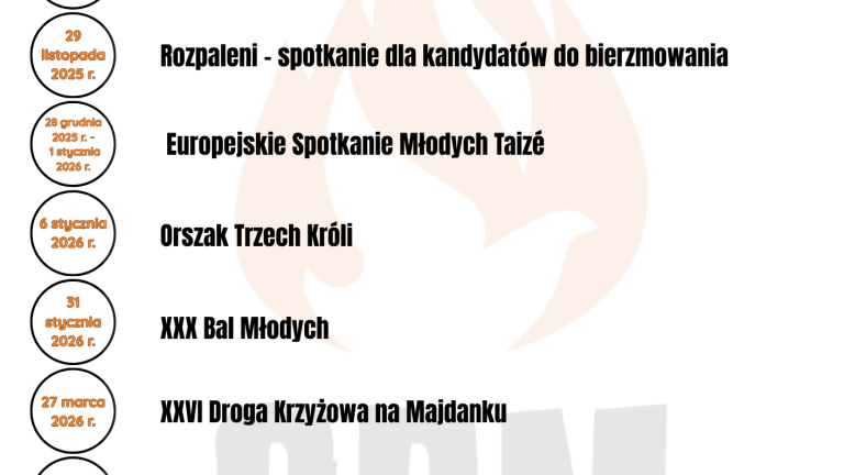 Kalendarz wydarzeń CDM AL 2025