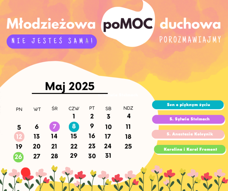 Maj kalendarz przekrój