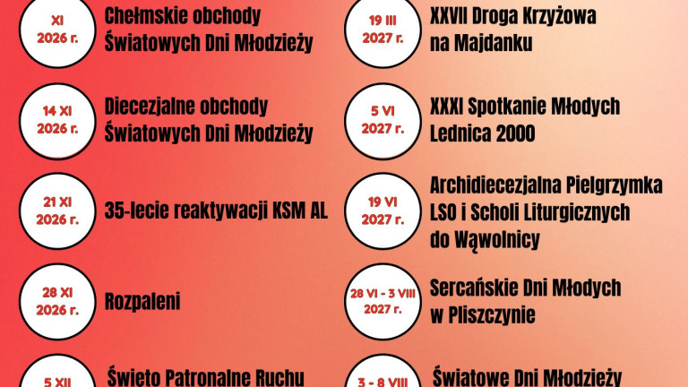 Kalendarz wydarzeń 2026:2027